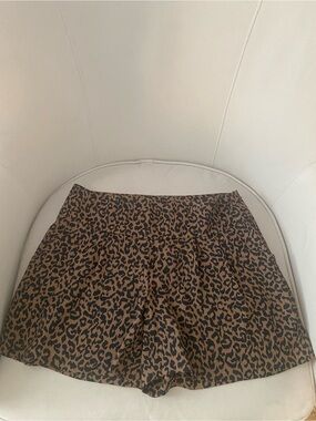 LOFT Leopard Print Flowy Shorts